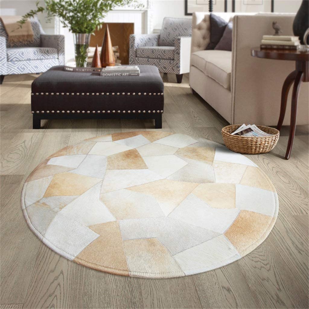 modern round rug