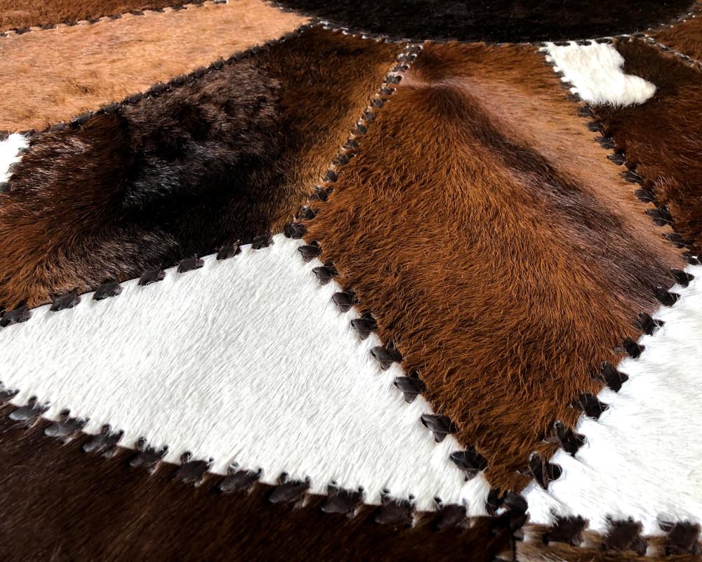 rectangular cowhide rug