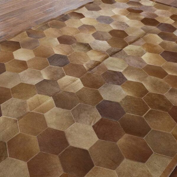 rectangular cowhide rug