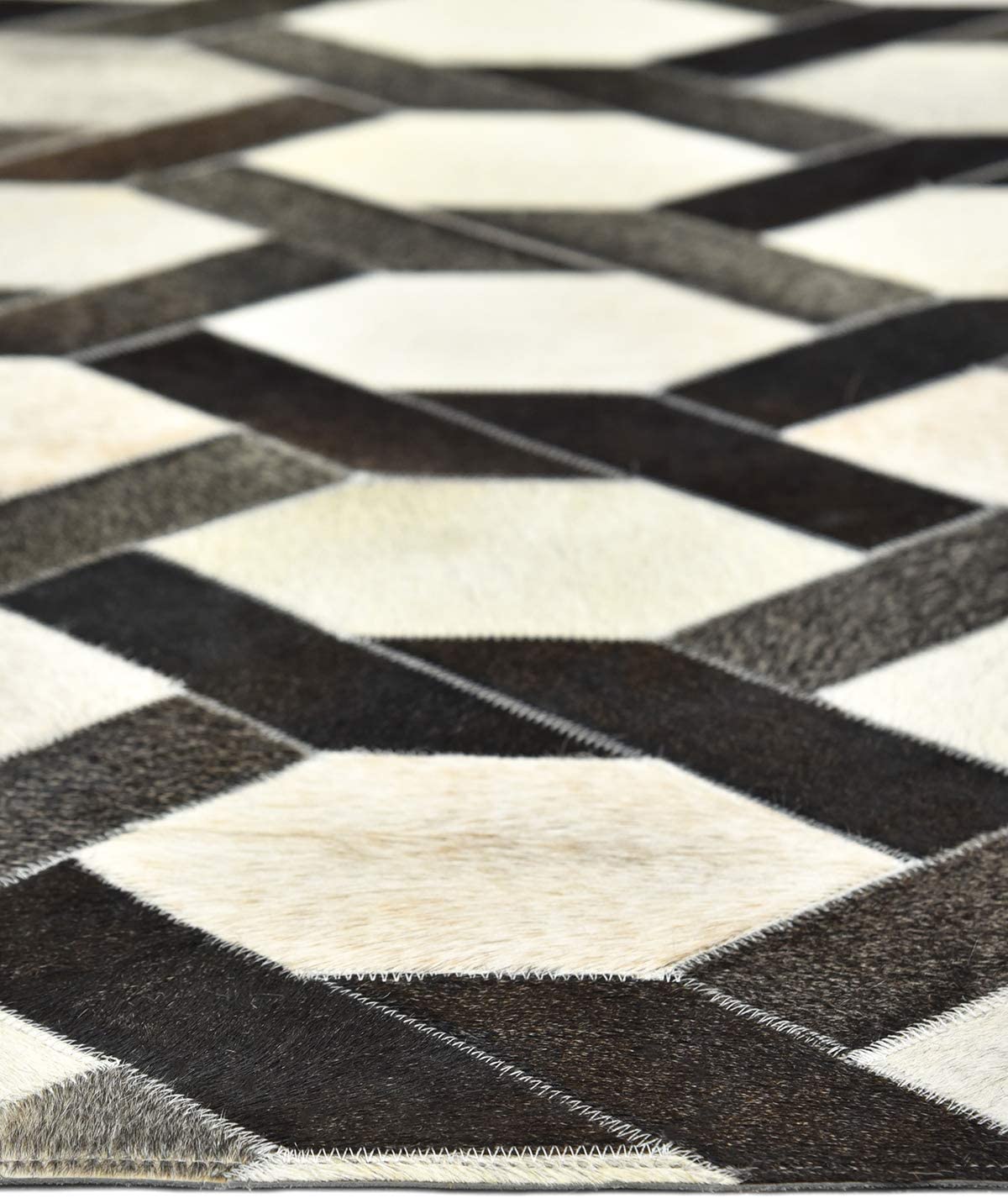 black and white cowhide rug